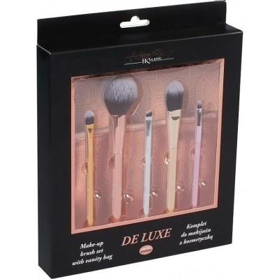 Set 5 pensule machiaj si gentuta depozitare De Luxe Top Choice 38297 foto