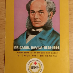 M3 C31 10 - 1976 - Calendar de buzunar - crucea rosie 100 ani - Dr Carol Davila