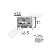 CLEMA FIXARE ELEMENTE MOTOR PENTRU GRUP VAG 1.8X16.5X11MM SET 10 BUC 62521