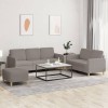 VidaXL Set de canapea cu perne, 3 piese, gri taupe, material textil 3202133