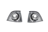 Set lampa semnalizare fata BMW Seria 3 (E36), 12.1990-03.2000, model CABRIO, COUPE, Taiwan, partea stanga+dreapta, transparent, argintiu; tuning;, Rapid