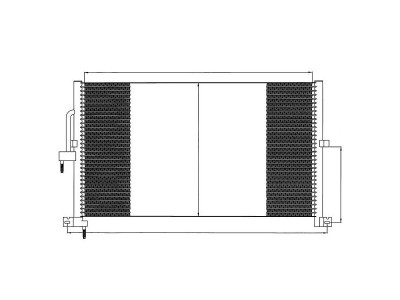 Condensator climatizare Jaguar X-TYPE, 03.2002-03.2009, motor 2.1 V6, 115 kw benzina, full aluminiu brazat, 670(620)x360x22 mm, fara filtru uscator foto