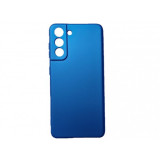 Husa compatibila cu Samsung Galaxy S21 - Silicon Slim, Albastru