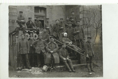 AMS# - ILUSTRATA, FOTOGRAFIE, SPITAL MILITAR, FRONT 1918 CIRCULATA foto
