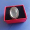 Inel vintage argint cu quartz roz