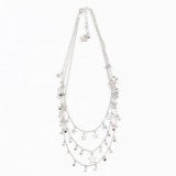 Colier argintiu cu stelute