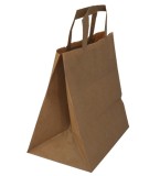 Sacosa hartie KN cu maner banda, 26x17x27cm, 50 buc. set