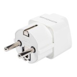 Adaptor priza UK la priza europeana 220V, 10A, 1000W, alb, Optonica