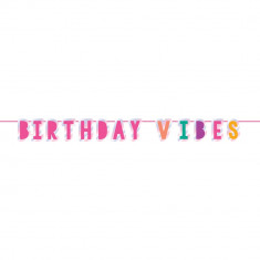 Banner decorativ Birthday Vibes - 365 x 13.9 cm, Radar 120403 foto