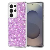 Husa cu sclipici Samsung Galaxy S25 Ultra Techsuit Sparkly Glitter, magenta