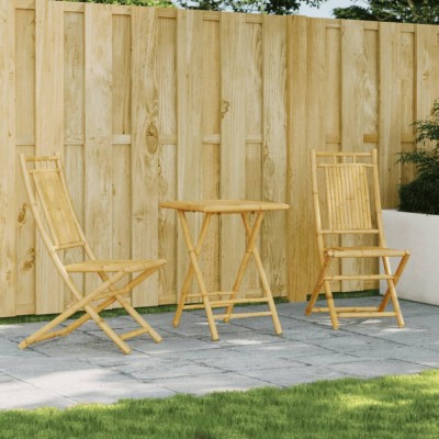 Gossi set mobilier bistro, 3 piese, bambus foto