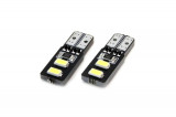Bec de pozitie tip LED Canbus, T10 W2.1x9.5 W5W, 12V 2W, 4 SMD 5730 , culoare alb , AMIO, set 2 buc AutoDrive ProParts