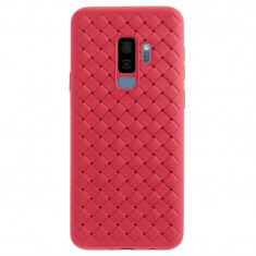 Husa silicon Samsung Galaxy S9 Plus Baseus Weaving Rosie foto