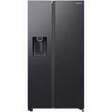 Side by side Samsung RS64DG5303B1EO, 635 l, No frost, All around Cooling, Smart Things WiFi, AI Energy, Clasa E, H 178 cm, Dark Inox