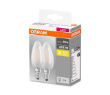 Set 2 becuri LED Osram E14 LED BASE CLASSIC B 4W 40W 2700K 470 lm A++ Lumina calda