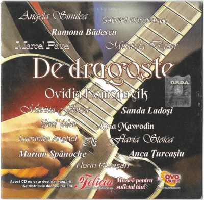De Dragoste, CD foto