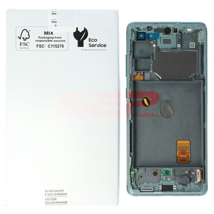 LCD+Touchscreen cu Rama Samsung Galaxy S20 FE / G780 CLOUD MINT Original Service Pack