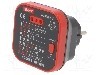 Tester prize electrice, indicare conectare corecta faze, indicare inversare faza &amp;#351;i impamantare, indicare inversare faza &amp;#351;i impamantare &amp;#35