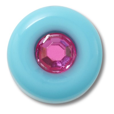 Jibbitz Crocs Teal Circle Gem foto