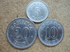 ROMANIA - SET 20 bani 1900 + 10 bani 1900 + 5 bani 1900 , CAROL I, L7.35 foto