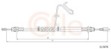 Cablu frana de parcare Ford Transit Motor 2.2 TDCi RWD, parte montare spate, dreapta, lungime 1235/1033 mm, OE 1388278