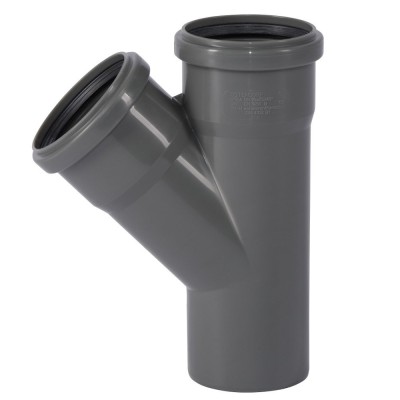 Ramificație HTsafeEA DN/OD 75/75 45 Grade, țeavă canalizare foto