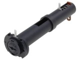 Container AA/R6 negru pentru 2 baterii - UL94V-0