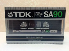 TDK SA 90 min. caseta originala sigilata calitate superioara, an 1983. foto