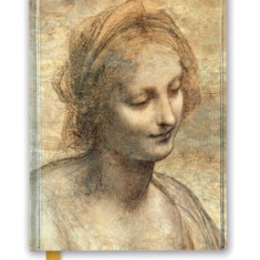 Leonardo Da Vinci: Detail of the Head of the Virgin (Foiled Journal)