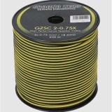 GZSC 2-0.75X Cablu Ground Zero pentru difuzoare 2x0,75 mm &sup2;, 1m