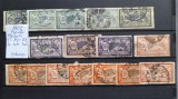 1907 Franta Merson Y.T.143-145 -3 compl.set+7 val.-stamp., Stampilat