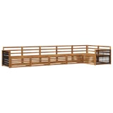 vidaXL Set de canapele de exterior 6 pcs natural Lemn Solid de Acacia 3383412
