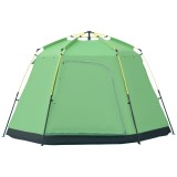 Outsunny Cort de Camping pentru 6 Persoane Cort de Familie Cort de Cupolă Piele ecologică 2000mm instalare ușoară pentru tabere trekking festival oțel
