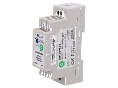 Alimentator pulsatoriu pentru şină DIN 15W 24VDC 0&amp;divide;630mA foto
