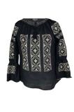 Bluza tip ie dama R46, negru/bej , marimea 5XL