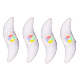 Set 4 LED-uri Iluminat Decorativ pentru Spite Bicicleta cu 3 Tipuri de Iluminare - Multicolor