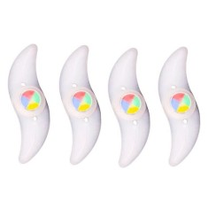 Set 4 LED-uri Iluminat Decorativ pentru Spite Bicicleta cu 3 Tipuri de Iluminare - Multicolor