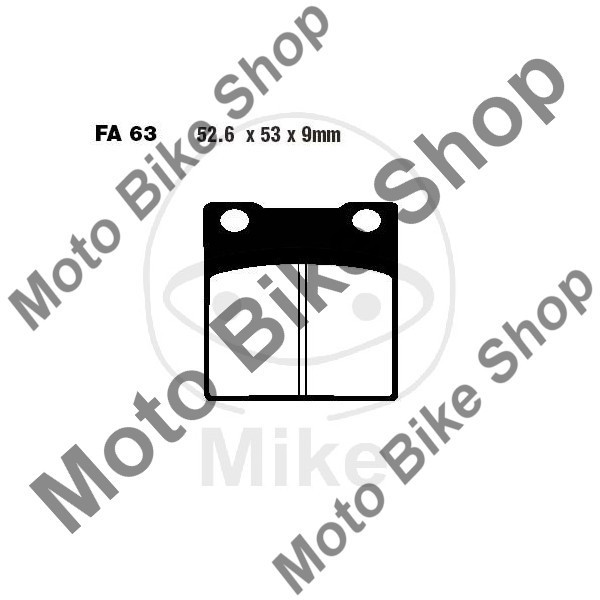 MBS Placute frana Suzuki GS 500 K1 BK1111 BK1111-100001 2001 EBC FA063, Cod Produs: 7326994MA