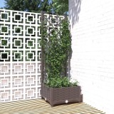 Gossi jardiniera de gradina cu spalier maro, 40x40x121,5 cm, pp