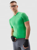 Tricou de ciclism cu fermoar pentru bărbați - verde, 4F Sportswear