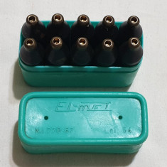 Set complet capsule metalice pentru umplut sifon, anul 1967 - Uzina ELMET