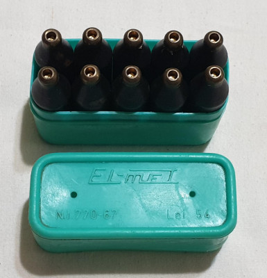 Set complet capsule metalice pentru umplut sifon, anul 1967 - Uzina ELMET foto