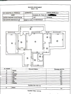 Apartament spațios 3 camere Tomis Plus foto
