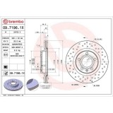 Set disc frana Audi A4 B5 (8d2) 11.94-12.01, A4 B6 (8e2) 11.00-12.05, A4 B6 Avant (8e5) 02.00-12.05, A4 B7 (8ec) 11.04-01.09, A4 B7 Avant (8ed) 11.04, BREMBO