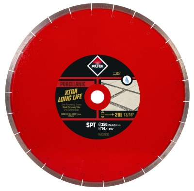 Disc diamantat pt. gresie portelanata 350mm, SPT 350 Premium - RUBI-32936 foto