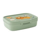 Caserola alimente, Snap Box Wildlife, plastic, dreptunghiulara, verde, 1.3 L