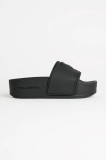 Karl Lagerfeld papuci KONDO MAXI femei, culoarea negru, cu platforma, KL80819M