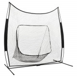 VidaXL Plasă antrenament baseball/softball 241x106,5x216 cm metal