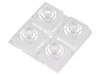 Lentilă LED pătrată transparentă 25-32&deg; 8,5mm