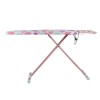 Masa de calcat FOXMAG24 cu priza, cadru metalic, suport fier, 160x36cm, inaltime 107cm, roz